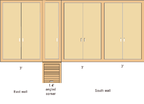 Behind the south wall cheap cabinets
